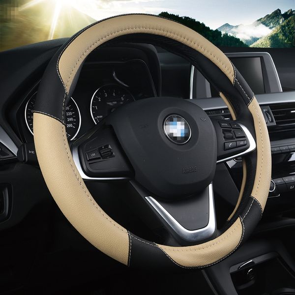 large size leather car steering wheel cover plus wheel hubs for different cars 38cm car truck steering cover
large size leather car steering wheel cover plus wheel hubs for different cars 38cm car truck steering cover
