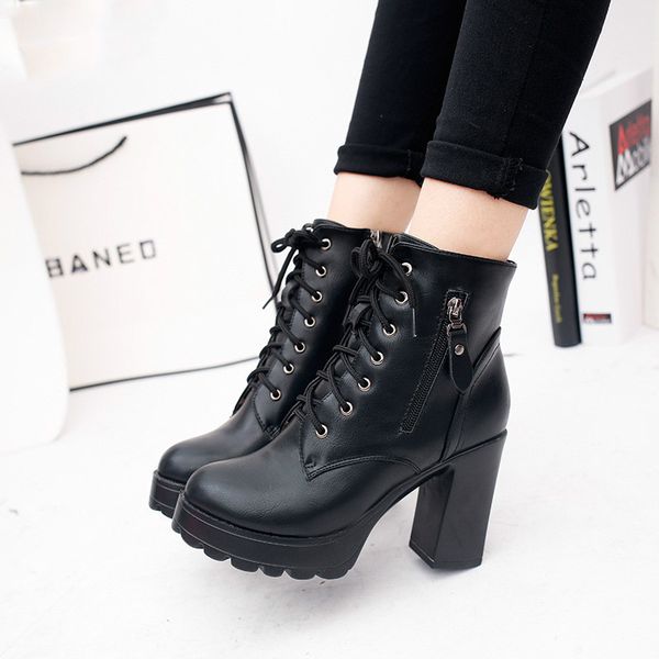 fashion black red grey martin boots women spring autumn lace-up soft leather platform shoes woman party ankle boots high heels
fashion black red grey martin boots women spring autumn lace-up soft leather platform shoes woman party ankle boots high heels