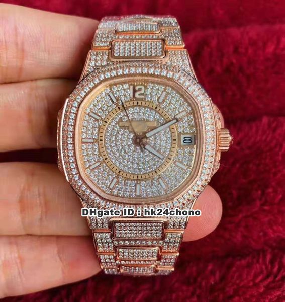watches nautilus full pavé diamonds cal.324 s c autoamtic womens watch 7021/1r-001 rose gold dense diamond bracelet ladys wristwatches, Slivery;brown
watches nautilus full pavé diamonds cal.324 s c autoamtic womens watch 7021/1r-001 rose gold dense diamond bracelet ladys wristwatches, Slivery;brown