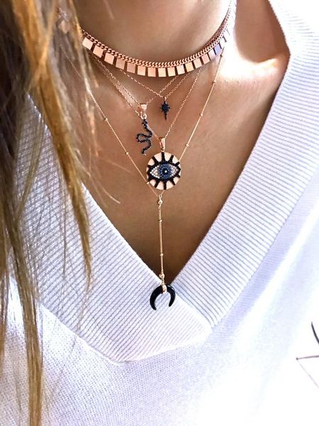 round pendant engraved pave cz black white evil eye boho bohemia gold rose gold plated lucky eye necklace, Silver
round pendant engraved pave cz black white evil eye boho bohemia gold rose gold plated lucky eye necklace, Silver
