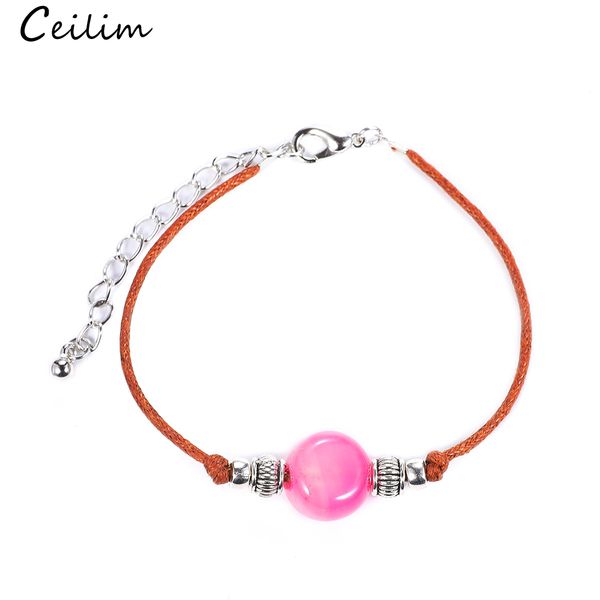 handmade agates stone bead bracelet wax thread rope bracelets adjustable for women men wholesale jewelry gift accessories, Golden;silver
handmade agates stone bead bracelet wax thread rope bracelets adjustable for women men wholesale jewelry gift accessories, Golden;silver