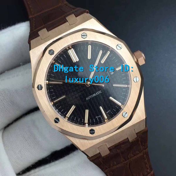 dp factory men rose gold watches 15400 sappuhire glass 3120 automatic movement black dial leather strap super luminos, Slivery;brown
dp factory men rose gold watches 15400 sappuhire glass 3120 automatic movement black dial leather strap super luminos, Slivery;brown