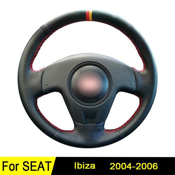 car steering wheel cover for seat ibiza 2006 2005 2004 diy hand-stitched black artificial leather four seasons wear-resistant
car steering wheel cover for seat ibiza 2006 2005 2004 diy hand-stitched black artificial leather four seasons wear-resistant