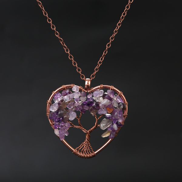 amethyst link chain necklace 7 chakra tree of life heart shape pendant necklace natural stone crystal aventurine turquoise charm jewelry, Silver
amethyst link chain necklace 7 chakra tree of life heart shape pendant necklace natural stone crystal aventurine turquoise charm jewelry, Silver