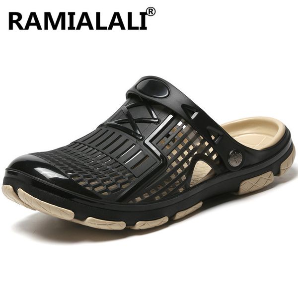 ramialali 2019 summer men sandals breathable hollow out slippers men hole shoes jelly male water beach slides sandals, Black
ramialali 2019 summer men sandals breathable hollow out slippers men hole shoes jelly male water beach slides sandals, Black