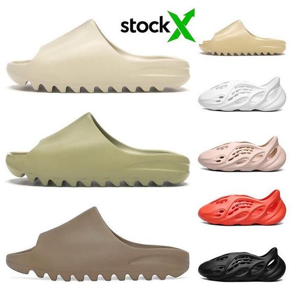 fashion kanye west slides mens women slippers foam runner clog sandals bone desert sand resin slip-on platform 36-45, Black
fashion kanye west slides mens women slippers foam runner clog sandals bone desert sand resin slip-on platform 36-45, Black