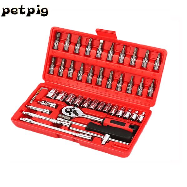 auto repair tools, 1/4-inch car repair kit socket ratchet wrench combination package mixed tool set
auto repair tools, 1/4-inch car repair kit socket ratchet wrench combination package mixed tool set