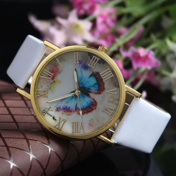 womens fashion butterfly style watch leather band analog quartz wrist watch leather bracelet woman ladies montre femme, Slivery;brown
womens fashion butterfly style watch leather band analog quartz wrist watch leather bracelet woman ladies montre femme, Slivery;brown