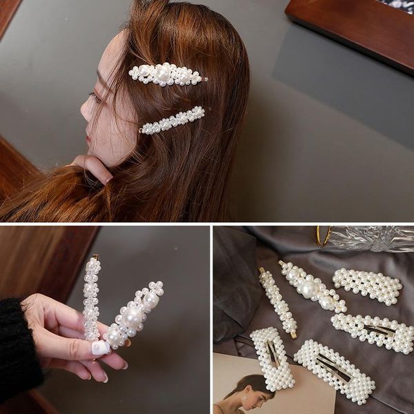 fashion pearl hair clip for women girls elegant silver gold snap barrettes hairpins for wedding korean hair styling accessories npbts, Black
fashion pearl hair clip for women girls elegant silver gold snap barrettes hairpins for wedding korean hair styling accessories npbts, Black