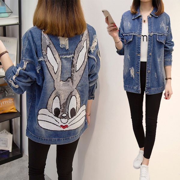 sequin jackets women 2019 autumn fashion oversize denim jackets casual plus size jeans coats cool plus size fall gothic, Black;brown
sequin jackets women 2019 autumn fashion oversize denim jackets casual plus size jeans coats cool plus size fall gothic, Black;brown