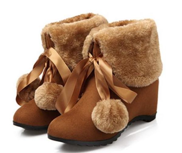 2019 women's boots in winter with new style low heel round head bowknot suede@7004, Black
2019 women's boots in winter with new style low heel round head bowknot suede@7004, Black