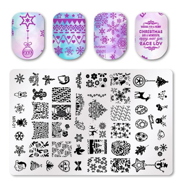 1pcs christmas pattern nail stamping plates stainless steel nail art stamp stamping template image plate stencils diy tools, White
1pcs christmas pattern nail stamping plates stainless steel nail art stamp stamping template image plate stencils diy tools, White