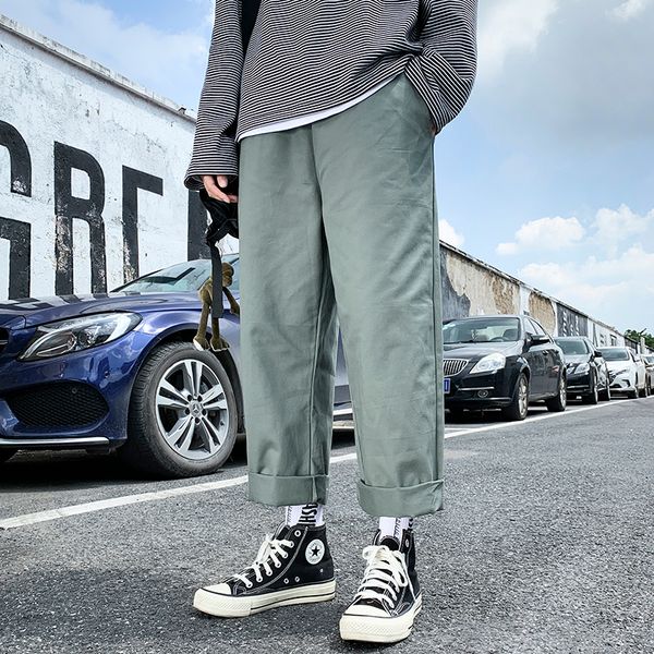 autumn 2019 new all-match casual pants men's korean fashion loose straight pants hong kong style ins solid color men, White;black
autumn 2019 new all-match casual pants men's korean fashion loose straight pants hong kong style ins solid color men, White;black