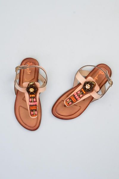 bambi beige women 's sandals f0338634409, Black