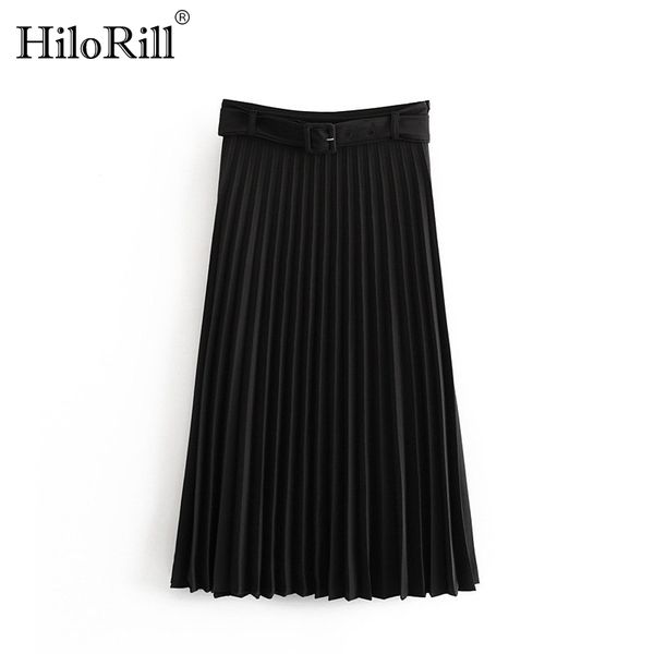 women high waist black pleated midi skirt with belt casual female elegant solid chic skirts office wear skirt faldas mujer
women high waist black pleated midi skirt with belt casual female elegant solid chic skirts office wear skirt faldas mujer