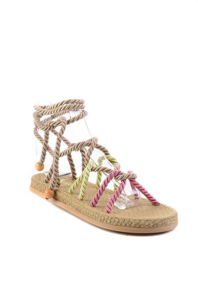 bambi beige green women 's sandals h05780102, Black