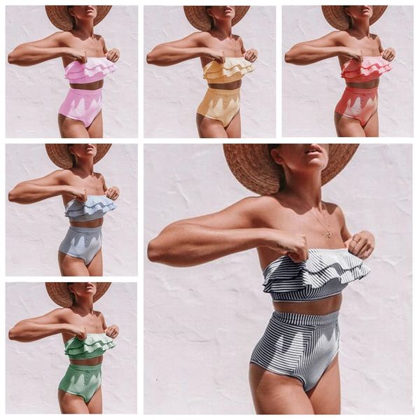 kids swimwear girls falbala swimsuit woman high waisted bikini women 2 piece ethika set irregular stripe bikinis beach bathing suit zyq176, Blue
kids swimwear girls falbala swimsuit woman high waisted bikini women 2 piece ethika set irregular stripe bikinis beach bathing suit zyq176, Blue