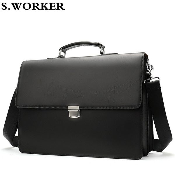 2020 business genuine leather black men's briefcase casual simple lapshoulder messenger bags
2020 business genuine leather black men's briefcase casual simple lapshoulder messenger bags