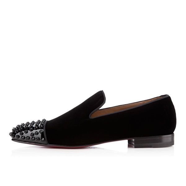brand red bottom loafers luxury party wedding shoes designer black patent leather suede dress shoes for mens slip on flats.l14
brand red bottom loafers luxury party wedding shoes designer black patent leather suede dress shoes for mens slip on flats.l14