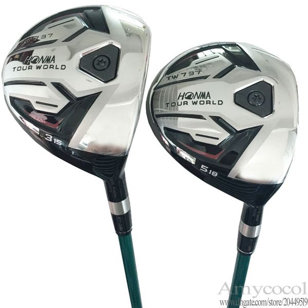 

new men clubs honma tw737 golf clubs 3 5 golf fairway wood r or s flex graphite shaft and wood headcover ing