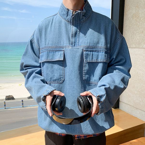 men's jackets autumn streetwear jean jacket men hip hop 2021 denim male pockets casual fashion 5xl coats clothes, Black;brown
men's jackets autumn streetwear jean jacket men hip hop 2021 denim male pockets casual fashion 5xl coats clothes, Black;brown