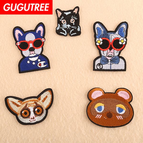 gugutree one set embroidery dogs cats patch animal patches badges applique patches for clothing dk-64, Black
gugutree one set embroidery dogs cats patch animal patches badges applique patches for clothing dk-64, Black