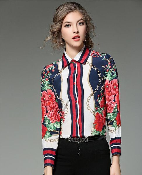 beauitful peony print chain long sleeve women shirt with single breasted lapel neck ladies shirts fashion printed top, White
beauitful peony print chain long sleeve women shirt with single breasted lapel neck ladies shirts fashion printed top, White