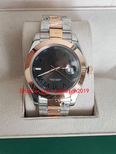 luxury men's watch grey roman numeral 126301 rose gold & steel unused smooth bezel 41mm automatic fashion asia 2813 movement mechanical, Blue;white
luxury men's watch grey roman numeral 126301 rose gold & steel unused smooth bezel 41mm automatic fashion asia 2813 movement mechanical, Blue;white