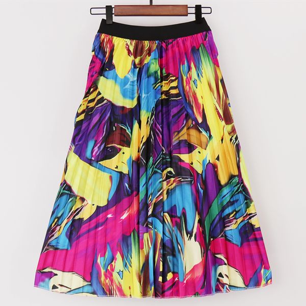high waist long skirts 2019 new print female big swing patterns fashion pleated skirt women elastic party holiday women skirt, Black
high waist long skirts 2019 new print female big swing patterns fashion pleated skirt women elastic party holiday women skirt, Black