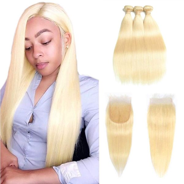 613 blonde bundles with closure brazilian virgin body wave human hair 3 bundles with 4x4 lace closure remy straight 100% human hair weave, Black;brown
613 blonde bundles with closure brazilian virgin body wave human hair 3 bundles with 4x4 lace closure remy straight 100% human hair weave, Black;brown