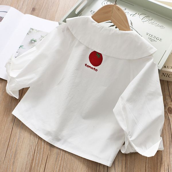 childrenswear 2020 spring new style korean-style girls tomatoes embroidered shirt little girl western style fashion child s, White
childrenswear 2020 spring new style korean-style girls tomatoes embroidered shirt little girl western style fashion child s, White