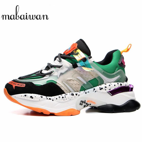 mabaiwan 2020 women trendy chunky dad sneakers femme lace up platform shoes woman casual ladies increased trainers, Black
mabaiwan 2020 women trendy chunky dad sneakers femme lace up platform shoes woman casual ladies increased trainers, Black