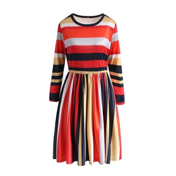 striped women dresses long sleeve o-neck slim party ladies dress casual spring autumn designer female clothes, Black;gray
striped women dresses long sleeve o-neck slim party ladies dress casual spring autumn designer female clothes, Black;gray