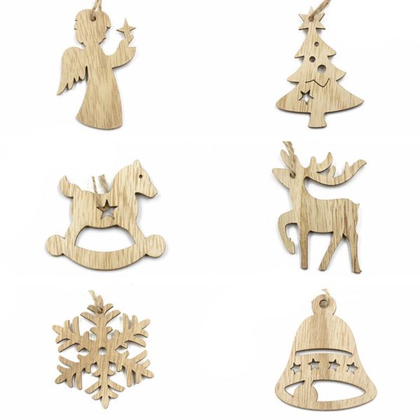 6pcs christmas snowflakes deer angel bell wooden pendants ornaments for xmas tree ornament christmas party decorations kids gift
6pcs christmas snowflakes deer angel bell wooden pendants ornaments for xmas tree ornament christmas party decorations kids gift