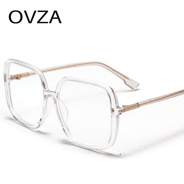 ovza large square blue light blocking glasses clear frame computer glasses for women 2020 men game goggles fashion style s1068, White;black
ovza large square blue light blocking glasses clear frame computer glasses for women 2020 men game goggles fashion style s1068, White;black