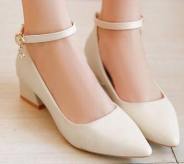 2019 women's shoes in spring and autumn with new style high heel coarse heel pointed end shoes heel 3cm ,5cm,7cm @215, Black
2019 women's shoes in spring and autumn with new style high heel coarse heel pointed end shoes heel 3cm ,5cm,7cm @215, Black