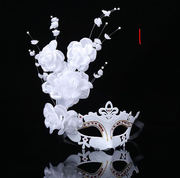 high-grade white flower arrangement half face side flower mask venetian masquerade mask princess beauty lace 4color
high-grade white flower arrangement half face side flower mask venetian masquerade mask princess beauty lace 4color