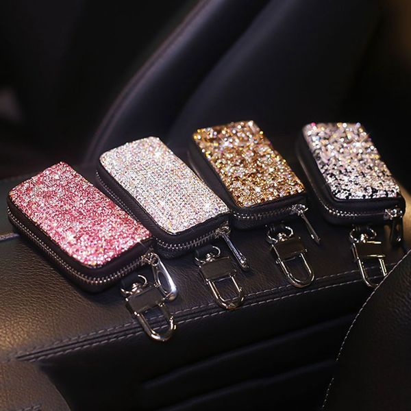 crystal diamond key case for car key cover holder leather wallets bag fashion women rhinestone universal
crystal diamond key case for car key cover holder leather wallets bag fashion women rhinestone universal