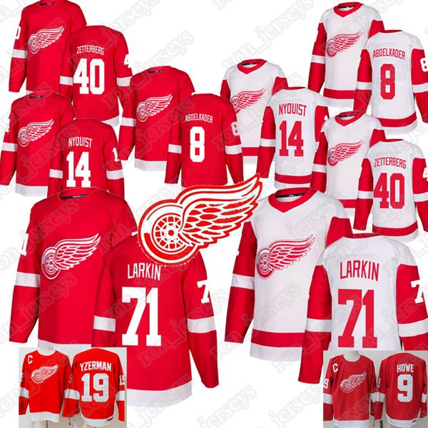 Detroit Red Wings Jerseys 71 Dylan Larkin jersey Gustav Nyquist Justin Abdelkader Henrik Zetterberg Gordie Howe Steve Yzerman Hockey Jerseys
Detroit Red Wings Jerseys 71 Dylan Larkin jersey Gustav Nyquist Justin Abdelkader Henrik Zetterberg Gordie Howe Steve Yzerman Hockey Jerseys