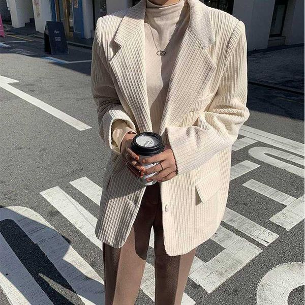 heydress spring corduroy blazer women single breasted oversized female blazer jacket casual 2020 elegant jacket femme, White;black
heydress spring corduroy blazer women single breasted oversized female blazer jacket casual 2020 elegant jacket femme, White;black