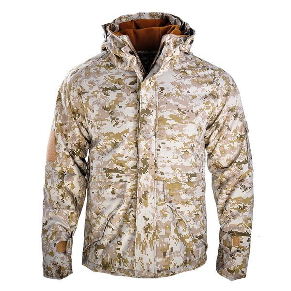 outdoor climbing combat waterproof warm thick fleece hiking windbreaker hooded army coat camouflage tactical men jacket, Blue;black
outdoor climbing combat waterproof warm thick fleece hiking windbreaker hooded army coat camouflage tactical men jacket, Blue;black