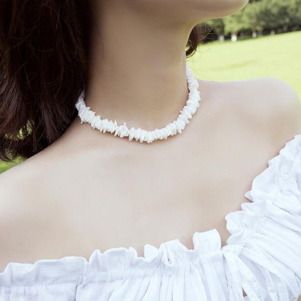 kmvexo white irregular natural shell stone necklaces for women short choker necklace fashion neck female ocean jewelry gifts, Golden;silver
kmvexo white irregular natural shell stone necklaces for women short choker necklace fashion neck female ocean jewelry gifts, Golden;silver