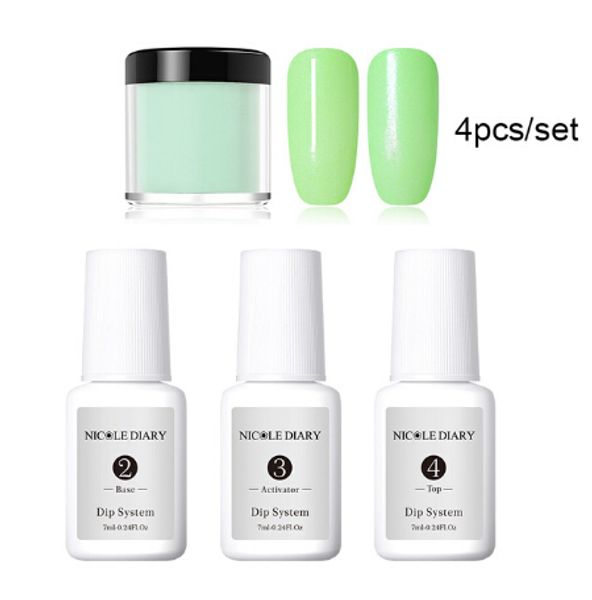 4pcs/set dipping system nail kit dip with dip base activator liquid gel nail color natural dry without lamp nail, Silver;gold
4pcs/set dipping system nail kit dip with dip base activator liquid gel nail color natural dry without lamp nail, Silver;gold