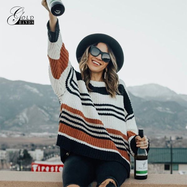 gold hands new women striped patchwork splice casual knitwear sweaters ladies fashion long sleeve knitted pullover sweaters, White;black
gold hands new women striped patchwork splice casual knitwear sweaters ladies fashion long sleeve knitted pullover sweaters, White;black