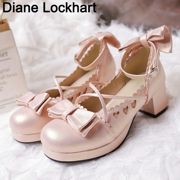 new sweet lolita japanese bow thick crust thick black golden pink cos female student shoes girl heels 5cm size 31-48 pumps
new sweet lolita japanese bow thick crust thick black golden pink cos female student shoes girl heels 5cm size 31-48 pumps