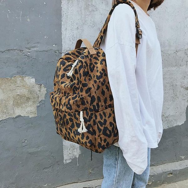 backpack women girl corduroy leopard double strap students backpack anti thef travel large capacity pockets mochila
backpack women girl corduroy leopard double strap students backpack anti thef travel large capacity pockets mochila