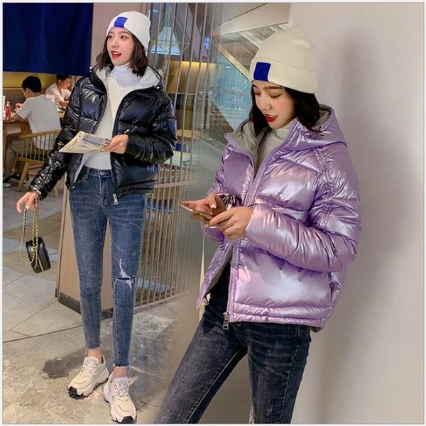 new parka women's women's winter coat the shiny 2019 winter coat cotton washed students' bread 240, Black
new parka women's women's winter coat the shiny 2019 winter coat cotton washed students' bread 240, Black