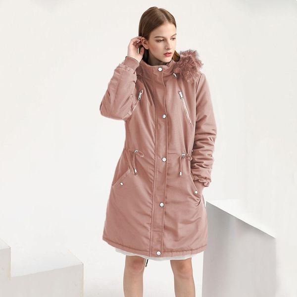 women winter warm cotton hooded parka long-sleeve overcoat fashion solid pocket female coat chaqueta mujer new 2019 black red
women winter warm cotton hooded parka long-sleeve overcoat fashion solid pocket female coat chaqueta mujer new 2019 black red