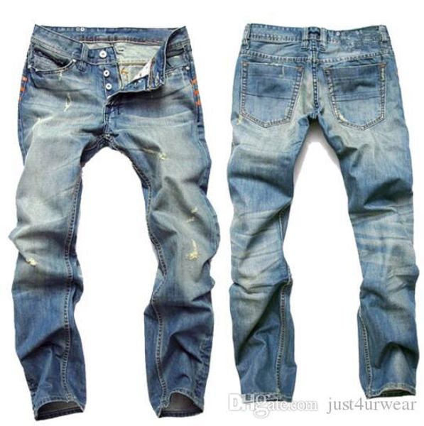 ripped design mens jeans straight long trousers denim pants hommes fashion vintage washed jeans male jeans, Blue
ripped design mens jeans straight long trousers denim pants hommes fashion vintage washed jeans male jeans, Blue