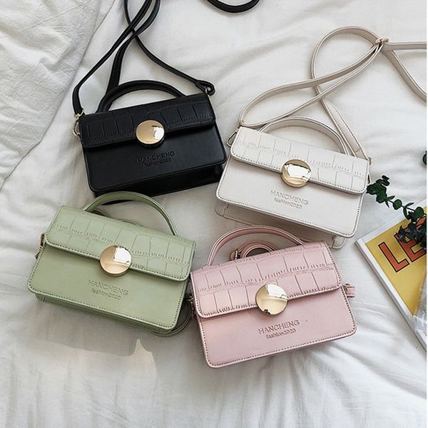retro women's bag 2020 new fashion korean one shoulder small square bag fashion net red messenger portable